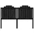Produktbild 4 för Sänggavel svart 156x4x110 cm massiv furu