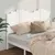 Produktbild 3 för Sänggavel vit 186x4x110 cm massiv furu