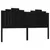 Produktbild 2 för Sänggavel svart 186x4x110 cm massiv furu