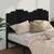 Produktbild 3 för Sänggavel svart 186x4x110 cm massiv furu