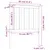 Produktbild 6 för Sänggavel vit 81x6x101 cm massiv furu