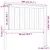 Produktbild 6 för Sänggavel vit 106x6x101 cm massiv furu