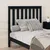 Produktbild 3 för Sänggavel svart 106x6x101 cm massiv furu