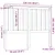 Produktbild 6 för Sänggavel 126x6x101 cm massiv furu