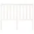 Produktbild 3 för Sänggavel vit 126x6x101 cm massiv furu