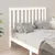 Produktbild 4 för Sänggavel vit 126x6x101 cm massiv furu