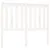 Produktbild 2 för Sänggavel vit 141x6x101 cm massiv furu