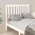 Produktbild 4 för Sänggavel vit 141x6x101 cm massiv furu
