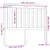 Produktbild 6 för Sänggavel honungsbrun 141x6x101 cm massiv furu