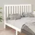 Produktbild 4 för Sänggavel vit 166x6x101 cm massiv furu