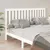 Produktbild 4 för Sänggavel vit 186x6x101 cm massiv furu