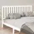 Produktbild 4 för Sänggavel vit 206x6x101 cm massiv furu