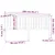 Produktbild 6 för Sänggavel vit 206x6x101 cm massiv furu