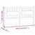 Produktbild 6 för Sänggavel vit 155,5x4x100 cm massiv furu