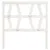 Produktbild 3 för Sänggavel vit 81x4x100 cm massiv furu