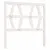 Produktbild 2 för Sänggavel vit 96x4x100 cm massiv furu