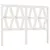 Produktbild 2 för Sänggavel vit 141x4x100 cm massiv furu