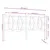 Produktbild 6 för Sänggavel vit 206x4x100 cm massiv furu