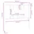 Produktbild 6 för Sänggavel vit 106x4x100 cm massiv furu