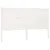Produktbild 2 för Sänggavel vit 126x4x100 cm massiv furu