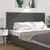 Produktbild 4 för Sänggavel grå 126x4x100 cm massiv furu
