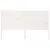 Produktbild 3 för Sänggavel vit 156x4x100 cm massiv furu