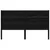 Produktbild 3 för Sänggavel svart 156x4x100 cm massiv furu