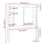 Produktbild 6 för Sänggavel vit 106x4x100 cm massiv furu