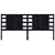 Produktbild 3 för Sänggavel svart 126x4x100 cm massiv furu