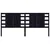 Produktbild 3 för Sänggavel svart 206x4x100 cm massiv furu