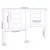 Produktbild 6 för Sänggavel vit 141x4x100 cm massiv furu
