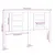 Produktbild 6 för Sänggavel svart 141x4x100 cm massiv furu