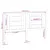 Produktbild 6 för Sänggavel 156x4x100 cm massiv furu