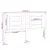 Produktbild 6 för Sänggavel honungsbrun 156x4x100 cm massiv furu