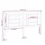 Produktbild 6 för Sänggavel svart 156x4x100 cm massiv furu