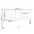 Produktbild 6 för Sänggavel vit 186x4x100 cm massiv furu