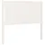 Produktbild 2 för Sänggavel vit 105,5x4x100 cm massiv furu