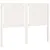 Produktbild 2 för Sänggavel vit 125,5x4x100 cm massiv furu