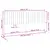 Produktbild 6 för Sänggavel vit 205,5x4x100 cm massiv furu