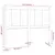 Produktbild 6 för Sänggavel vit 125,5x4x100 cm massiv furu