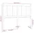 Produktbild 6 för Sänggavel vit 140,5x4x100 cm massiv furu
