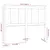 Produktbild 6 för Sänggavel vit 155,5x4x100 cm massiv furu
