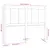 Produktbild 6 för Sänggavel vit 205,5x4x100 cm massiv furu