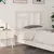 Produktbild 3 för Sänggavel vit 80,5x4x100 cm massiv furu