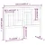 Produktbild 6 för Sänggavel vit 155,5x4x100 cm massiv furu