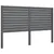 Produktbild 2 för Sänggavel grå 126x4x100 cm massiv furu