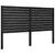 Produktbild 2 för Sänggavel svart 141x4x100 cm massiv furu