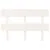 Produktbild 3 för Sänggavel vit 124x3x81 cm massiv furu