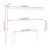 Produktbild 6 för Sänggavel honungsbrun 79x6x82,5 cm massiv furu