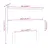 Produktbild 6 för Sänggavel vit 104x6x82,5 cm massiv furu